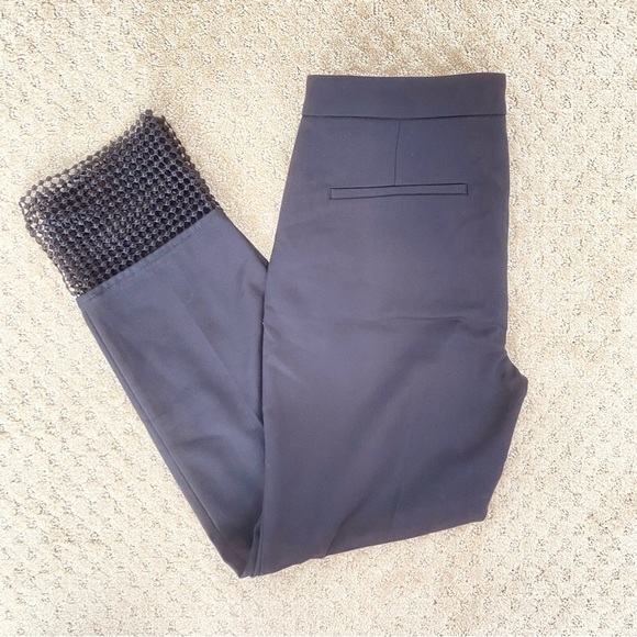 NEW Zara Black Statement Pants Medium - Picture 2 of 3